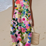 Ava™ | Midi Dress with Floral Design