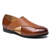 Retro Leather Moccasins
