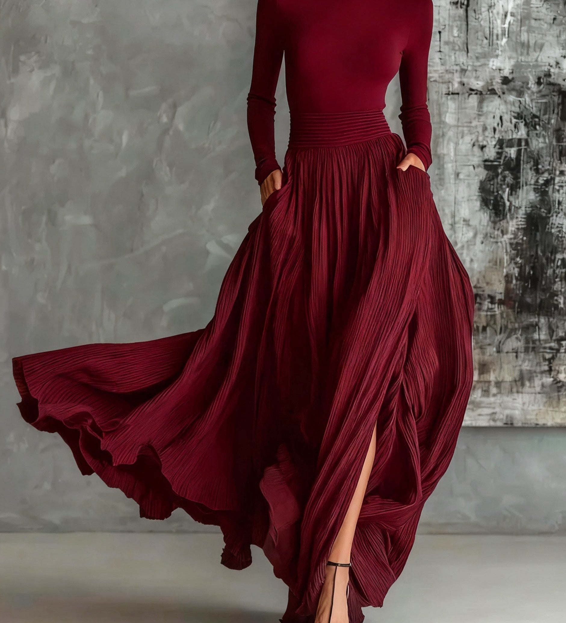 Eva™ - Elegants komplekts ar plisēto svārku