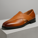 Retro Leather Moccasins