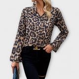 Leoparda raksta brīva blūze