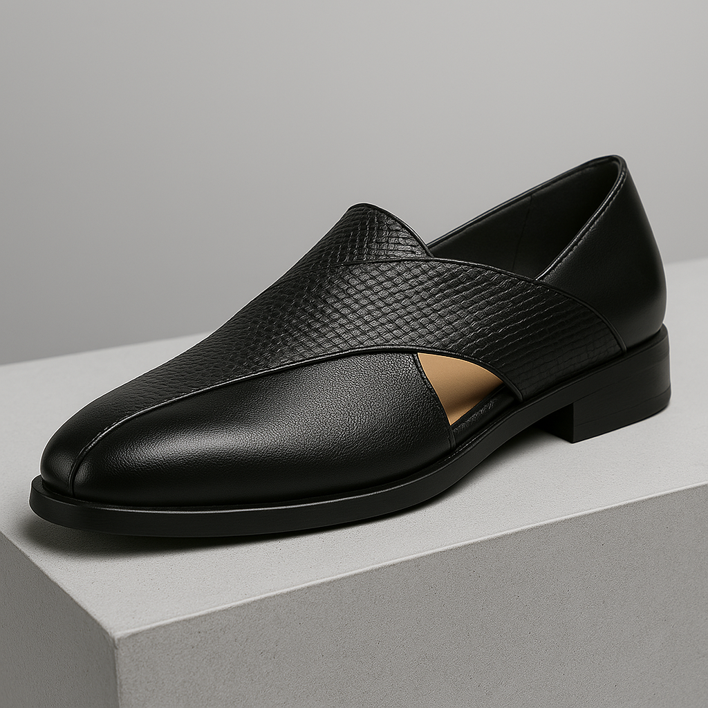 Retro Leather Moccasins