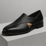 Retro Leather Moccasins