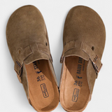 Aubree Unisex Suede Boots with Adjustable Buckle