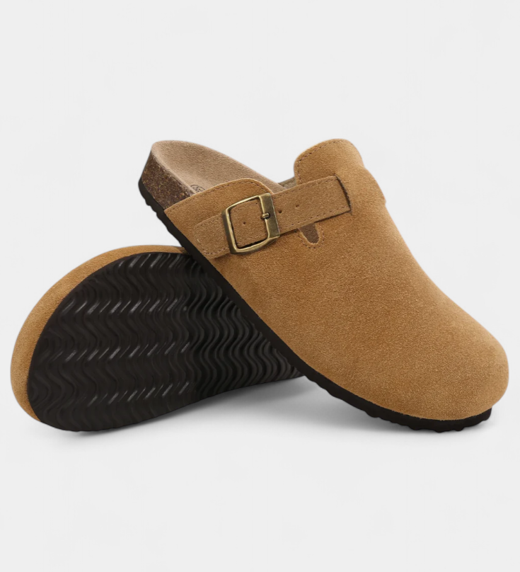 Aubree Unisex Suede Boots with Adjustable Buckle