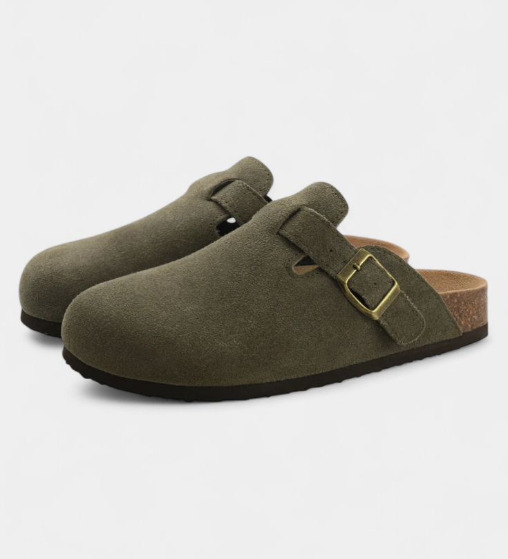 Aubree Unisex Suede Boots with Adjustable Buckle
