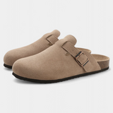 Aubree Unisex Suede Boots with Adjustable Buckle