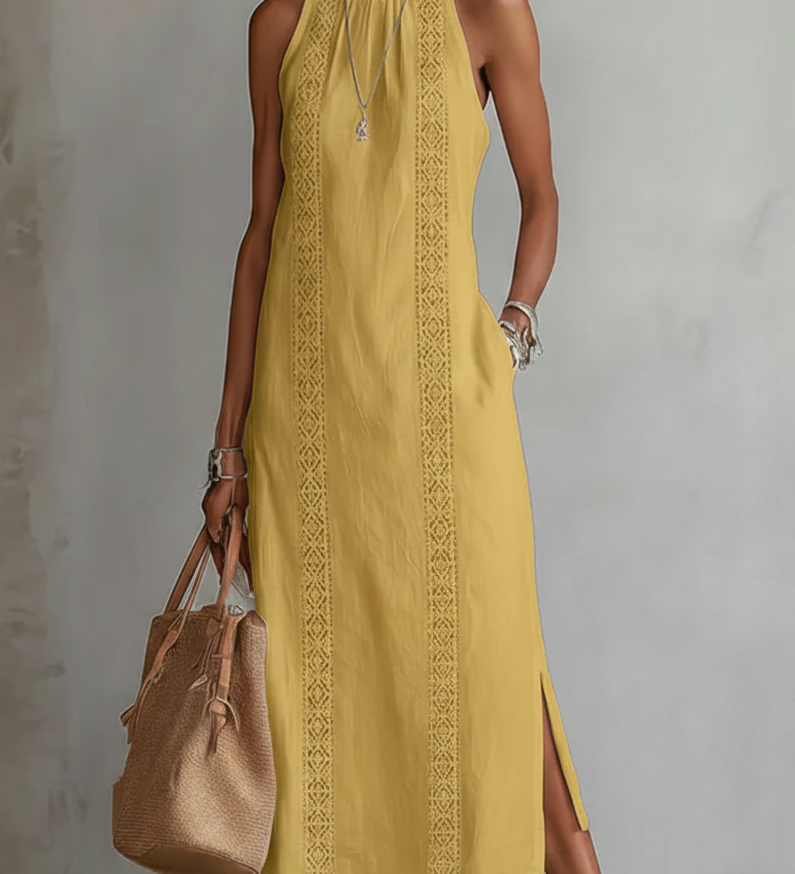 Jimena™ - Linu eleganta midi kleita