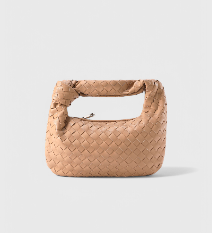 Sage Mini Woven Satchel Bag