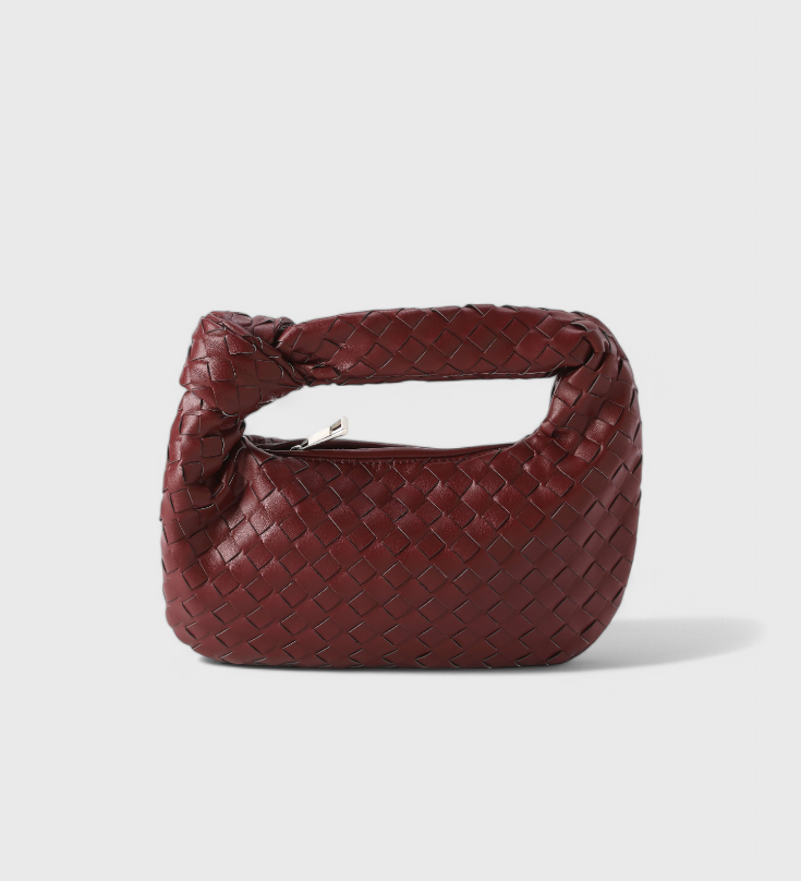 Sage Mini Woven Satchel Bag