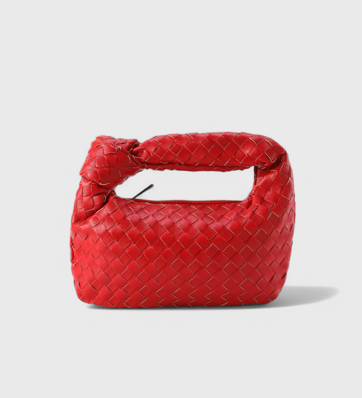 Sage Mini Woven Satchel Bag