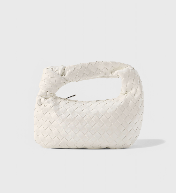 Sage Mini Woven Satchel Bag