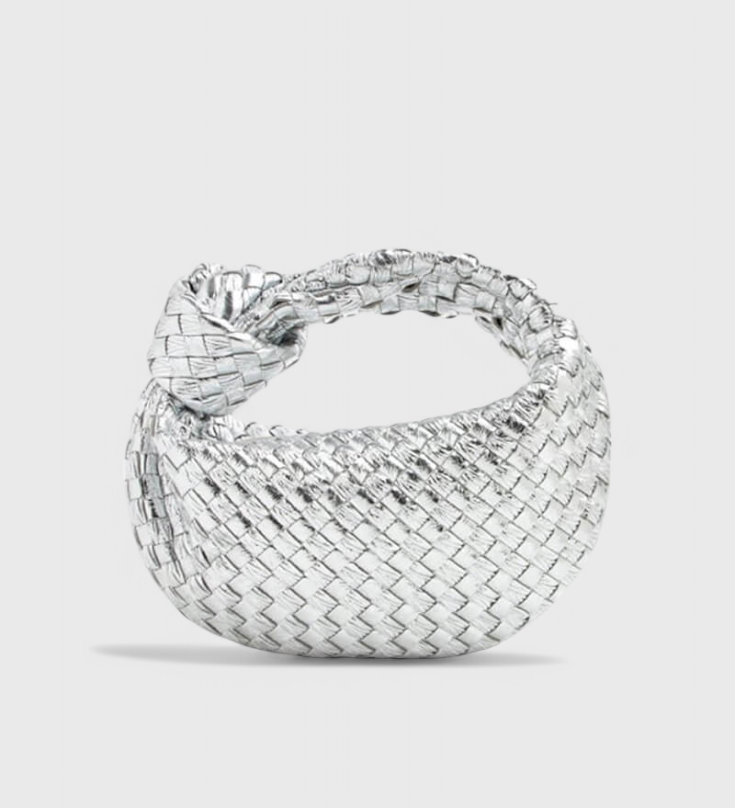 Sage Mini Woven Satchel Bag